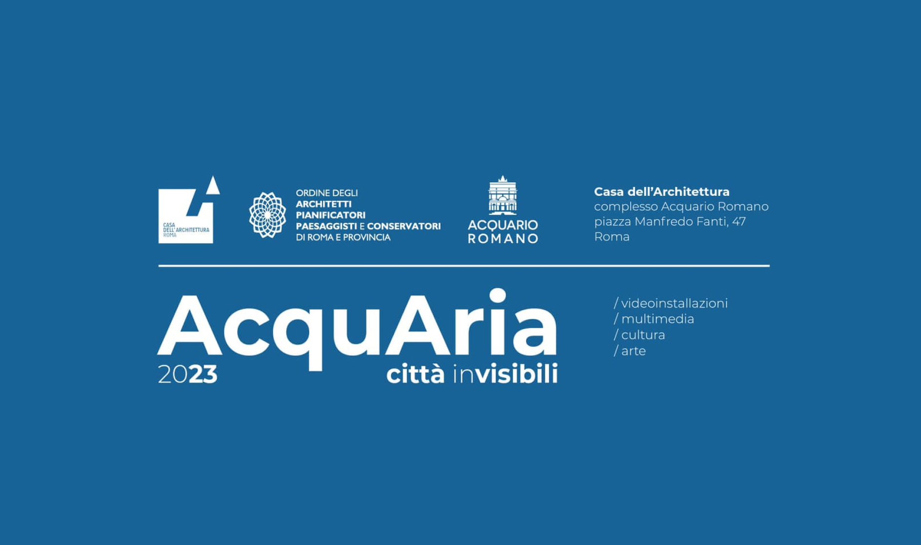 Acquaria 23 – Città Invisibili